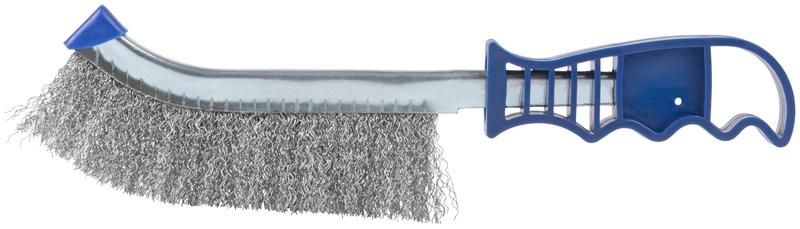 Щетка зачистная, витая проволока 0,3 мм, пластиковая ручка, 250 блистер, Profi - 82-924 РОС