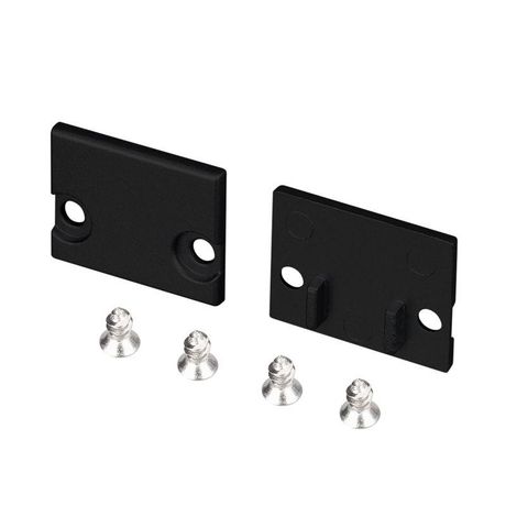 Заглушка FLOOR18-H15 BLACK глухая пластик (комплект) Arlight 047411