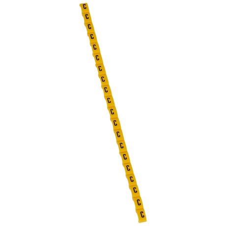 Маркировка буква (C) черный/желтый Duplix (600шт) - 038412 Legrand