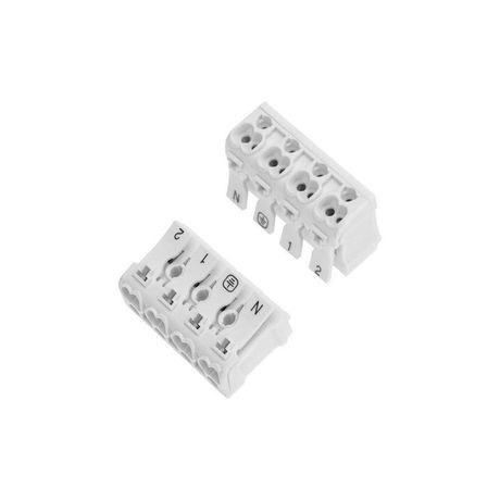 Клемма пружинная соединительная КСП 4-полюсная (50 шт./уп.) | 07-6216 REXANT MEET