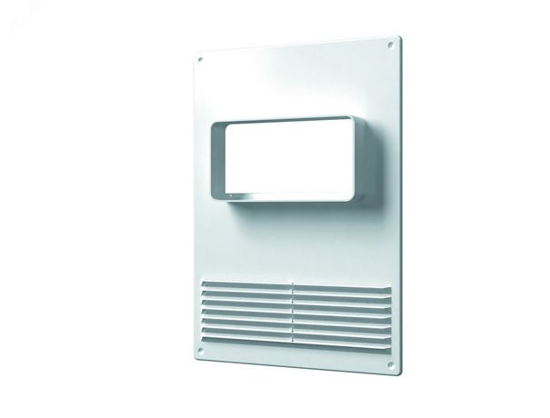 Площадка торцевая горизонтальная пластиковая с решеткой 180х250 фланец 60х120 - 612ПТГР ЭРА 17480