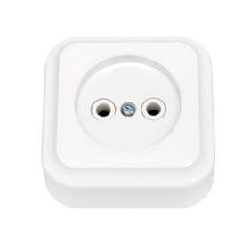 Розетка 1-м ОП 16А IP20 без заземл. бел. Bylectrica РА16-255