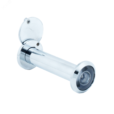 Глазок дверной для металлических и деревянных входных дверей толщиной 70-120мм, АЛЛЮР ГДШ-5 БШт 70-120мм хром - 12033 ПТК