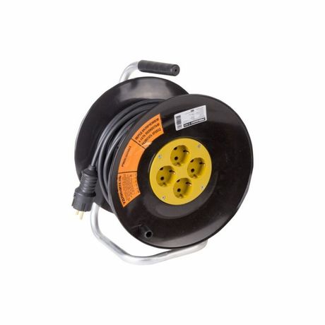 Удлинитель силовой на катушке 4 гнезда с/з 30 м 3х2,5 мм² PROFESSIONAL | 11-7613 PROconnect MEET