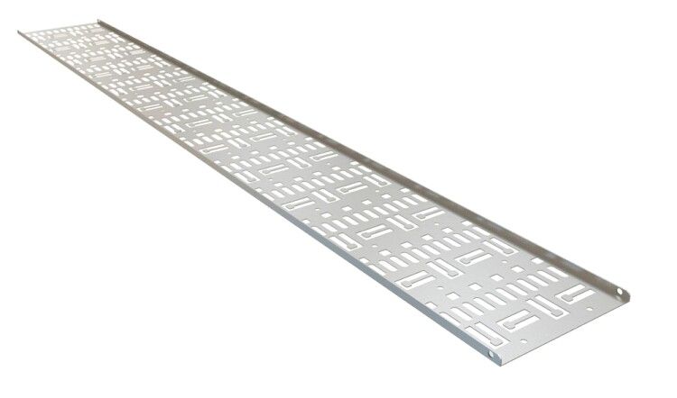 Организатор вертикальный перфорированный кабельный-лоток 150х9мм высотой 1201мм для шкафа 27U CDV-150х9-27U-RAL7035 сер. Hyperline 452055