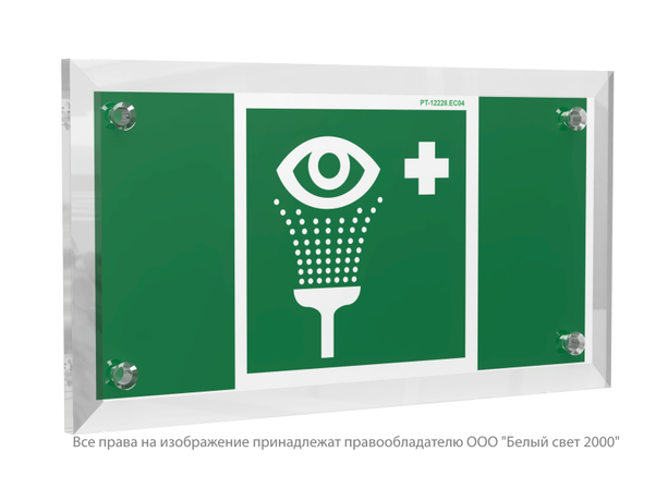 Знак безопасности PT-12228.EC04''Пункт обработки глаз'' - a20943 BS