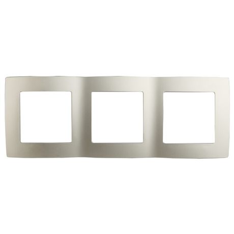 Рамка для розеток и выключателей 3 поста шампань пластик ЭРА 12 12-5003-04 - Б0014764