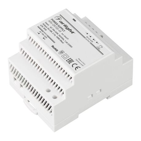 Блок питания ARV-DR100-48 (48V, 2.1A, 100W) (Arlight, IP20 DIN-рейка) | 034677 Arlight