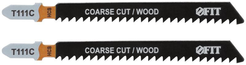 Полотно по дереву HCS разведенные фрезерованные зубья 100/74/3мм (Т111С) (уп.2шт) FIT 40881 РОС