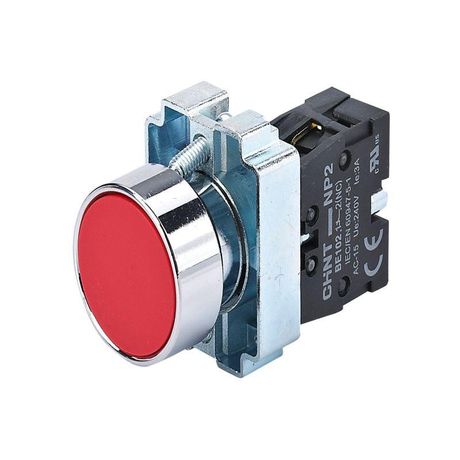 Кнопка управления NP2-BA42 без подсветки красная 1НЗ IP40 | 573890 CHINT