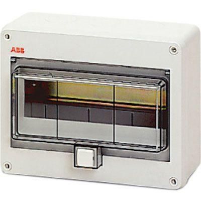 Бокс ОП EUROPA IP55 10м сер./дым. двер. ABB 12650