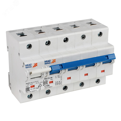 Модуль свободных контактов 1п 6А 10кА OptiDin BM125-MCK 2-ОМ4-РЕГ КЭАЗ 353068