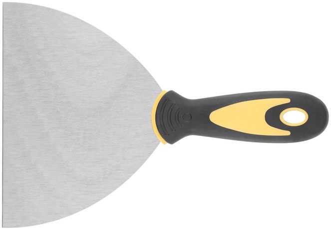 Шпатель нерж. сталь прорезиненная ручка 6дюйм (150мм) FIT 06698 РОС