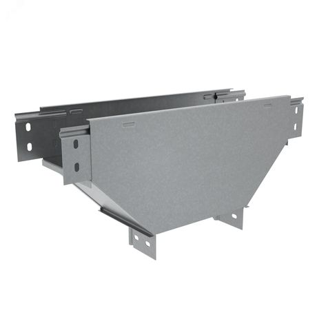 Т-ответвитель переходник 50х150-200 мм верт. c разворотом трассы на 90 гр. ПЛЮС (нижняя часть больше исходной) INOX304 - TDPVplus90-50-150-200 КМ-Профиль PL6416