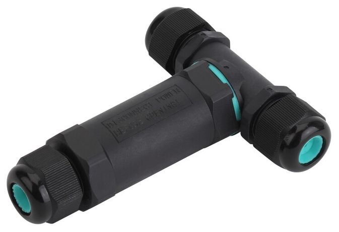 Аксессуары для клемм NO-224-20 ЭРА Коннектор кабельный T-образный IP68 3-Pin | Б0043938