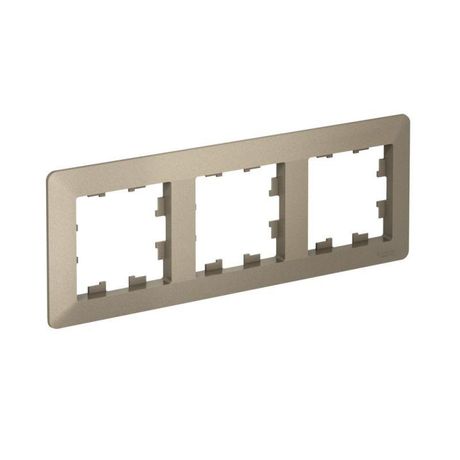 Рамка 3-м AtlasDesign Air шампань/дым. черн. SE ATN220503 APC