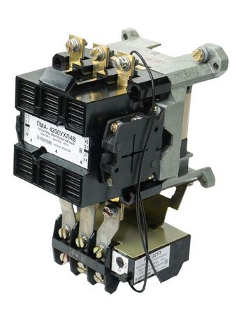 Пускатель электромагнитный ПМА-4200 УХЛ4 В, 380В/50Гц, 2з+2р, 63А, нереверсивный, с реле РТТ-221П 53,5-63,0А, IP00 - ET001541 Электротехник