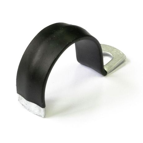 Скоба металлическая однолапковая с полимерным покрытием СМО-П d31-32 мм (50 шт/уп) | PR08.6011 Промрукав Строитель