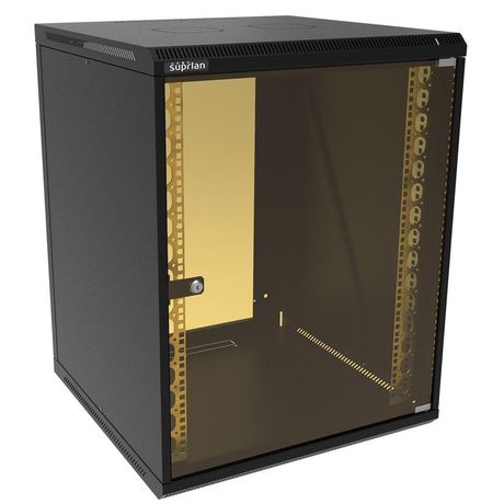 Шкаф телекоммуникационный настенный ТВЛ-15U-600-600-СР-9005 SUPRLAN 05-1506-B Net.on