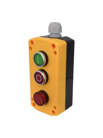 Пост управления ПКУ-22-33V2B-65У1 1 цилиндр "I" НО зел.; "O" НЗ красн.; лампа красн. 24В AC/DC IP65 Электротехник ET526985