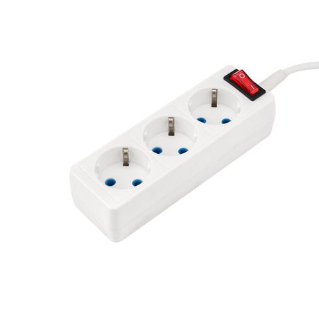 Удлинитель 3 гнезда, 5 м, 3х0.75 кв.мм, с/з, белый | 11-7212 PROconnect MEET