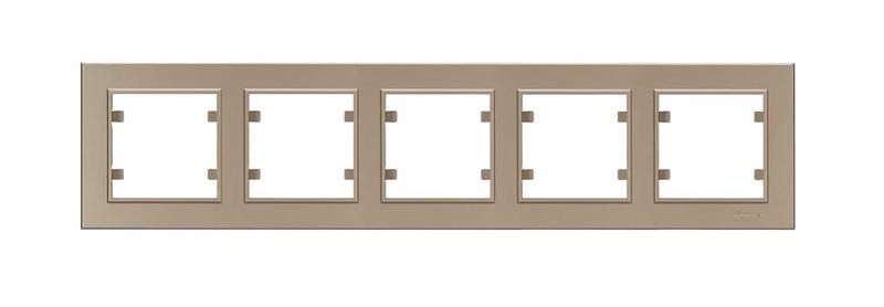 Рамка 5-м Karea горизонт. латунь Makel 56057705