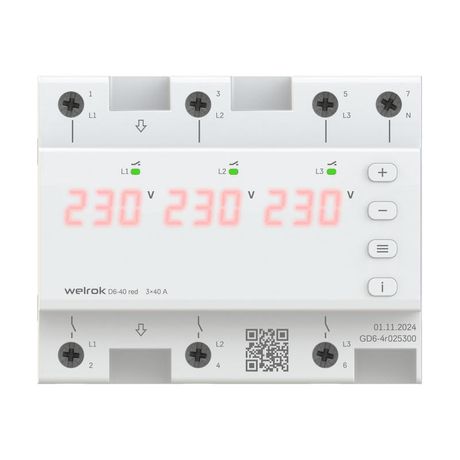 Реле напряжения welrok D6-40 red - 4660251140397