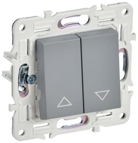 Выключатель жалюзи SKANDY 10А SK-V12Gr сер. IEK SK-V15-0-10-K03