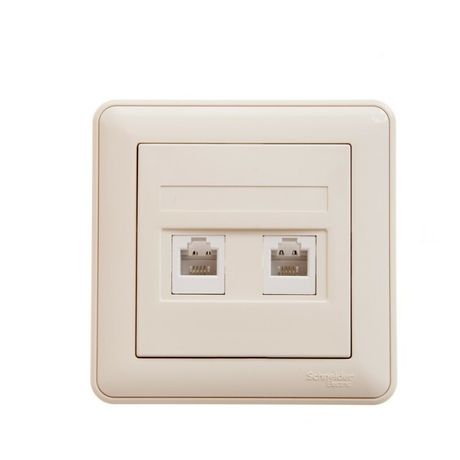 Розетка телефонная 2-м СП W59 RJ11 1А сл. кость SchE RSI-251TT-28 Schneider Electric