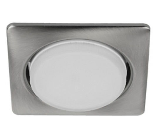 Светильник встраиваемый точечный под лампу GX53 KL71 SN /1 (к) квадр., 220V, 13W, сатин никель | Б0048959 ЭРА