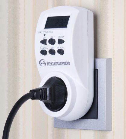Белый розетка-таймер | a026137 Elektrostandard TMH-E-4 16A x1 IP20