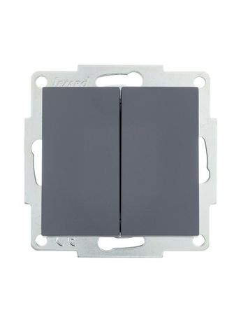 Выключатель 2-кл. СП Vesna механизм графит LEZARD 742-3488-101