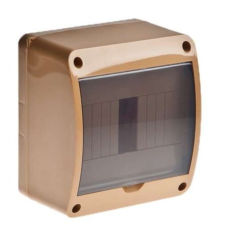 Щиток распределительный навесной на 6 модулей с дверцей коричневый IP40 (ЩРн-П-6) - 68306К TYCO