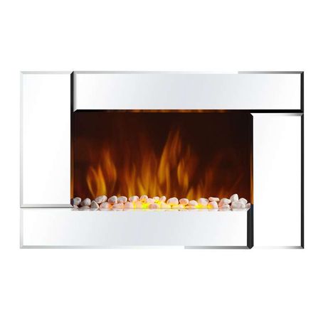 Электрокамин настенный 2 кВт зеркальная панель цвет серебро - EFP/W-2000S Electrolux НС-1094761