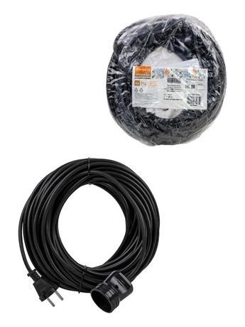 Вт б/з 20м штепс гнездо | SQ1307-0207 TDM Удлинитель-шнур силовой народный ПВС 2200