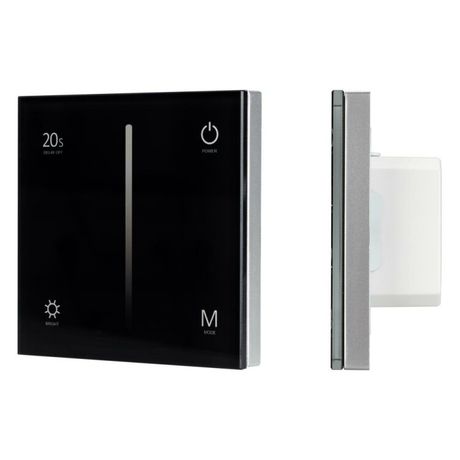 Панель SMART-P36-DIM-IN Black (230V, 1.5A, TRIAC, Sens, 2.4G) (ARL, IP20 Пластик, 5 лет) - 028110 Arlight