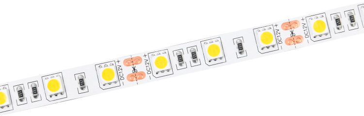 Лента светодиодная LED LSR-5050W60-14.4-IP20-12В (уп.5м) IEK LSR2-2-060-20-3-05