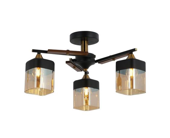 Люстра Glitz 60Вт E27х3 IP20 Freya FR5154PL-03B