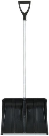 Лопата для уборки снега "Снеговик" 500х375х1355мм алюм. черенок; пластик. 68104