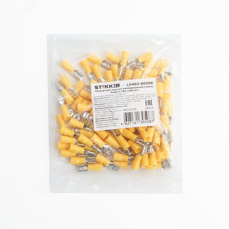 Наконечник плоский Изолированный (мама) РпИм 6-250 (упаковка 100 шт), LD402-60250 | 39414 STEKKER FERON