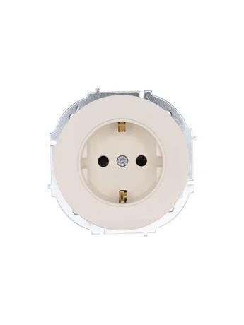 Розетка 1-м OSEN IP20 16А с защ. шторками ПБТ механизм сл. кость LEZARD 743-9088-124B