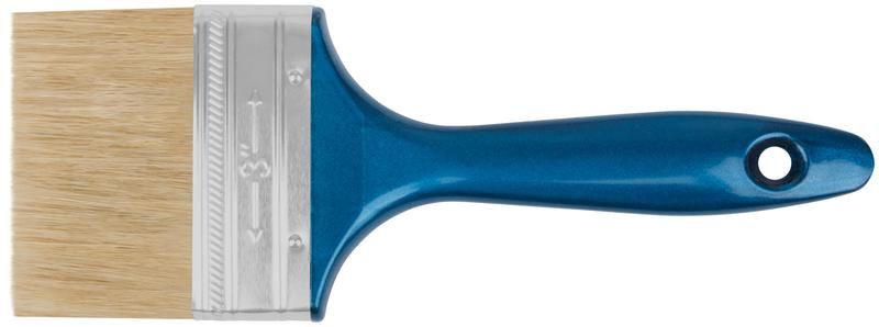 Кисть флейцевая ''Модерн'', натур.светлая щетина, пластиковая ручка 3'' (75 мм) - 01157 РОС