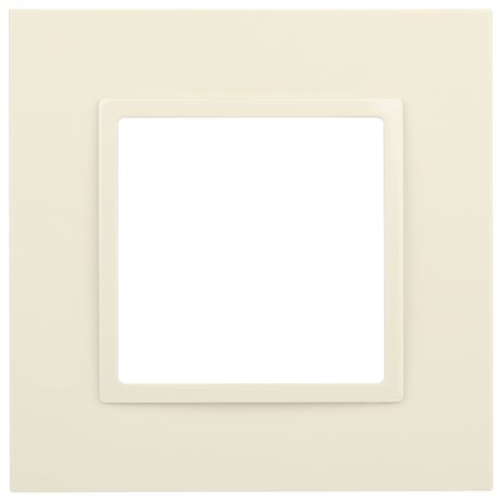 Рамка для розеток и выключателей Elegance 14-5011-02 Classic, на 1 пост, сл.кость | Б0060572 ЭРА