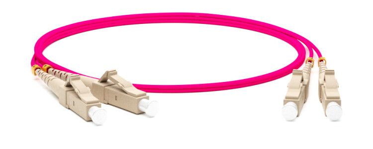 FC-D2-504-LC/PR-LC/PR-H-1.5M-LSZH-MG Патч-корд волоконно-оптический (шнур) MM 50/125(OM4), LC-LC, duplex, 10G/40G, LSZH, 1.5 м | 264364 Hyperline