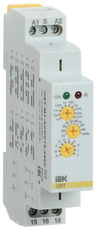 Реле времени ORT многофункциональное 1 конт. 12-240 В AC/DC | ORT-M1-ACDC12-240V IEK