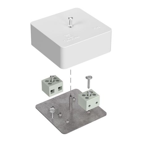 Коробка огнестойкая для кабель-канала 40-0450-FR2.5-4 Е15-Е60 (латунь) 75х75х30 IP42 4p, 2.5 мм.кв.| 40-0450-FR2.5-4-Е60 | Промрукав Строитель