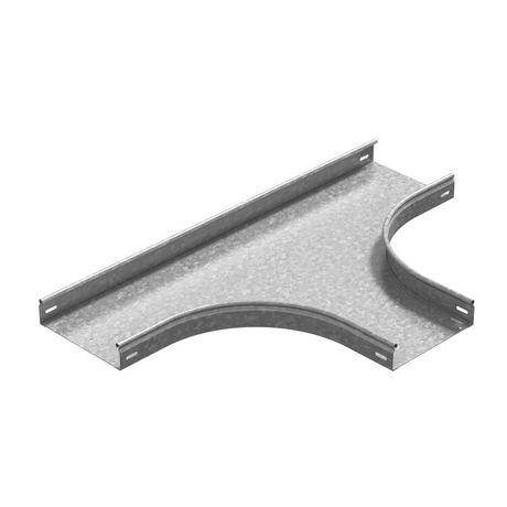 Т-отвод плавный универсальный к лотку 150х80, толщ. 1,0 мм, Сендзимир цинк, 086808 | ТТРП-150х80-1,0-R100-СЦ Ostec