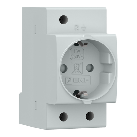 Розетка щитовая на DIN-рейку РДЕ-47 16А (под евро вилку сзаземлением) EKF PROxima - RDE4716