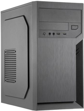 Корпус с блоком питания 450Вт Case FL-702 mATX 1х5.25EXT 1х3.5EXT 2х3.5INT 2хUSB2.0 HDA w/o FAN w/450W ATX PSU w/1.2m EU pwr cord Foxline 1000552363