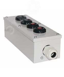 Пост кнопочный ПКУ-15-21.141-54У2 1хСКЛ11 зеленая 220В + 1хКЕ081/2 (1з+1р) черная - ET512133 Электротехник